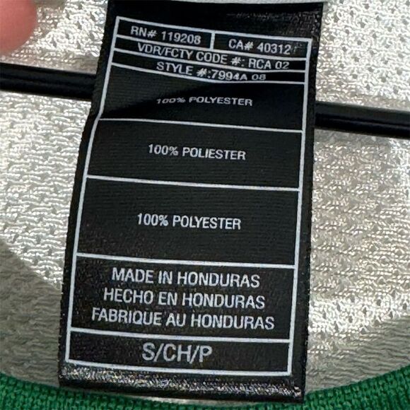 Adidas NBA Boston Celtics Kevin Garnett #5 Jersey White Green S VTG Authentic - Picture 7 of 8